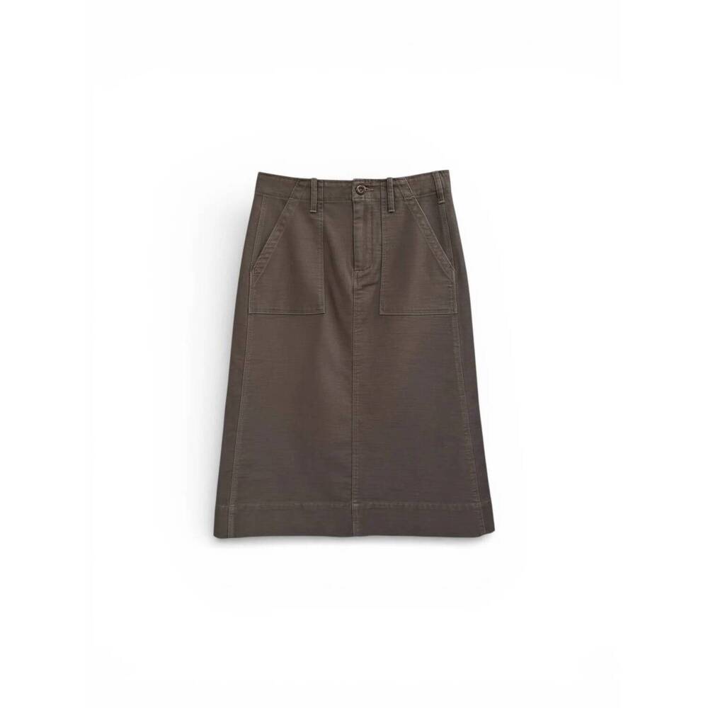 NEW G1 women's jane midi skirt in washed black